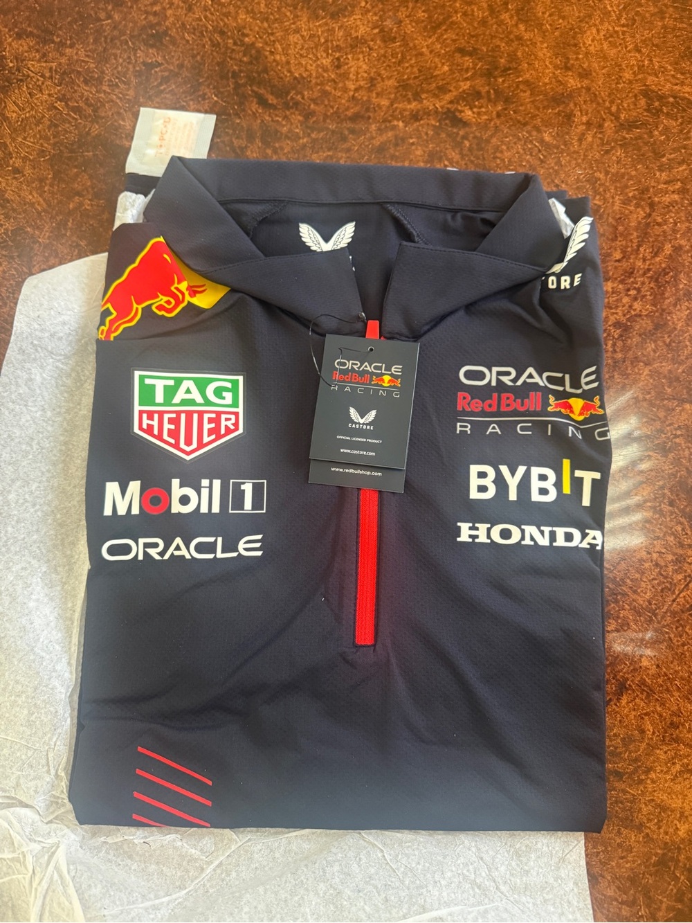 Oracle Red Bull Racing Men's Navy Short-Sleeve Team Polo